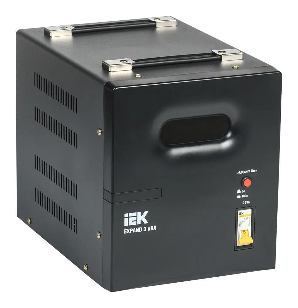 Стабилизатор напряжения IEK Expand,  2.4кВт черный [ivs21-1-003-11]